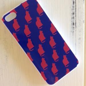 Blue And Red Cats Iphone 5 Case